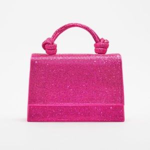Zara Hot Pink Rhinestone Bag